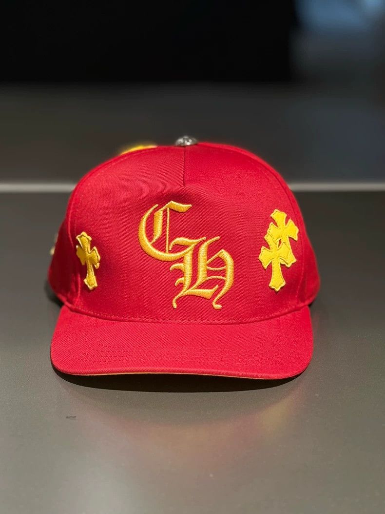 Chrome Hearts chrome hearts red yellow baseball cap Size ONE SIZE - 2 Thumbnail