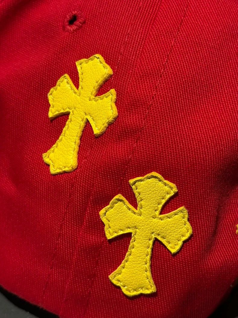 Chrome Hearts chrome hearts red yellow baseball cap Size ONE SIZE - 4 Thumbnail
