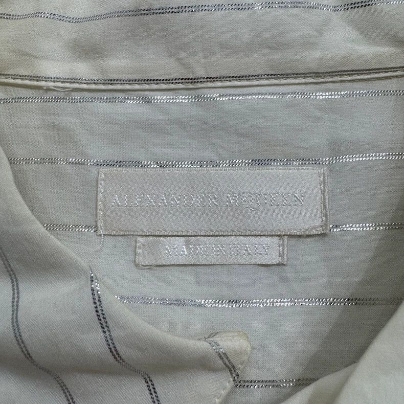 Alexander McQueen alexander mcqueen silver striped jacket Size US L / EU 52-54 / 3 - 5 Thumbnail