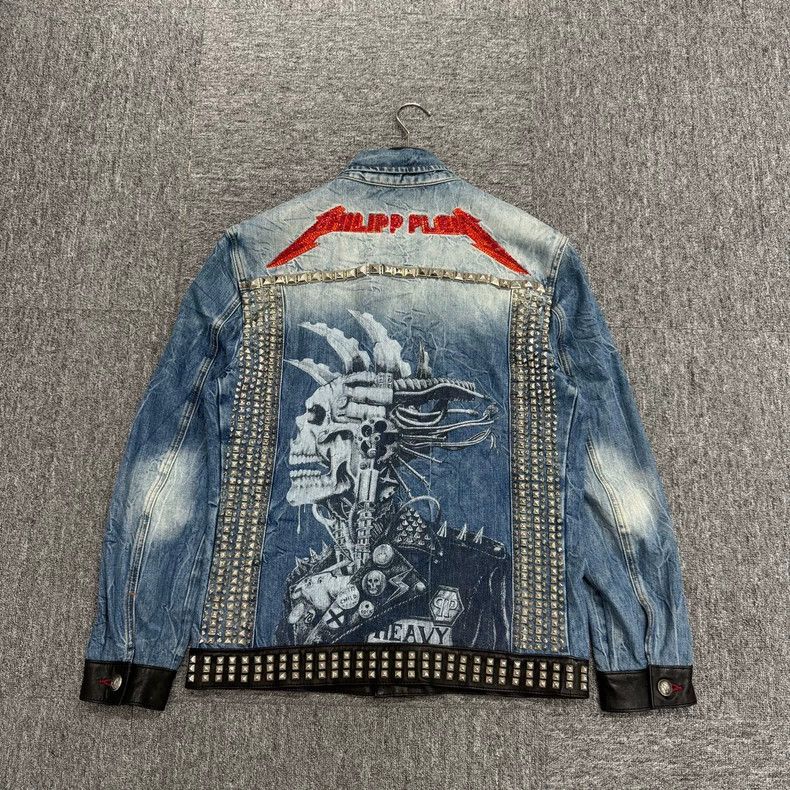 Philipp Plein Philipp Plein studded denim jacket Size US L / EU 52-54 / 3 - 2 Thumbnail