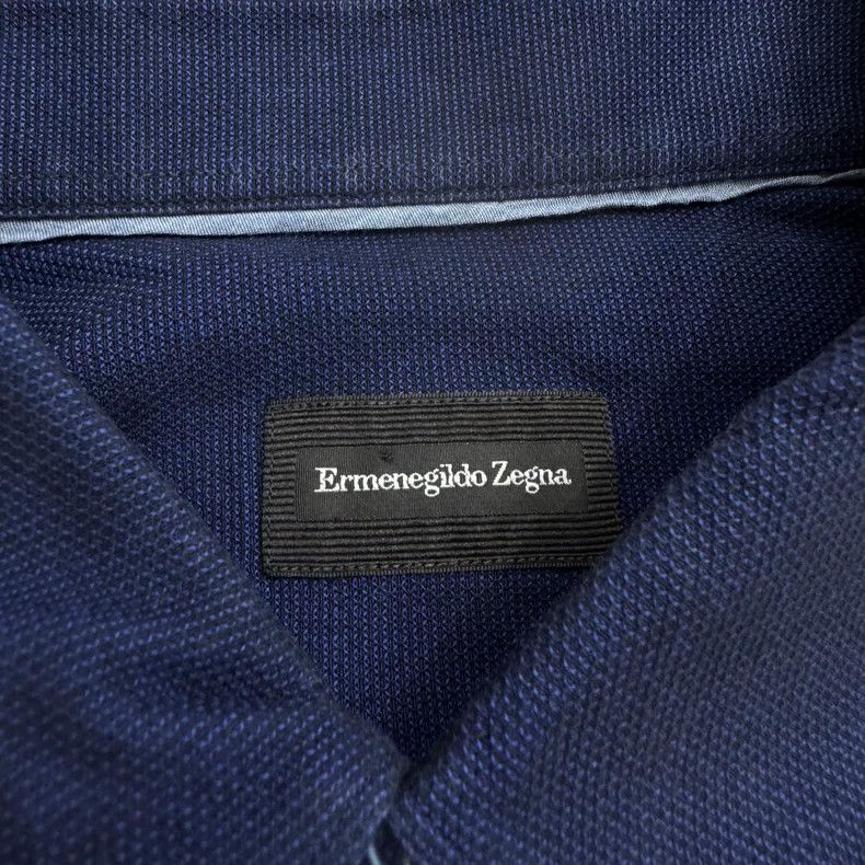 Ermenegildo Zegna Ermenegildo Zegna dark blue long-sleeve shirt Size US M / EU 48-50 / 2 - 3 Thumbnail