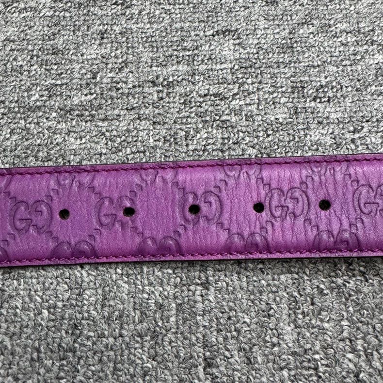 Gucci gucci purple logo belt Size ONE SIZE - 2 Thumbnail