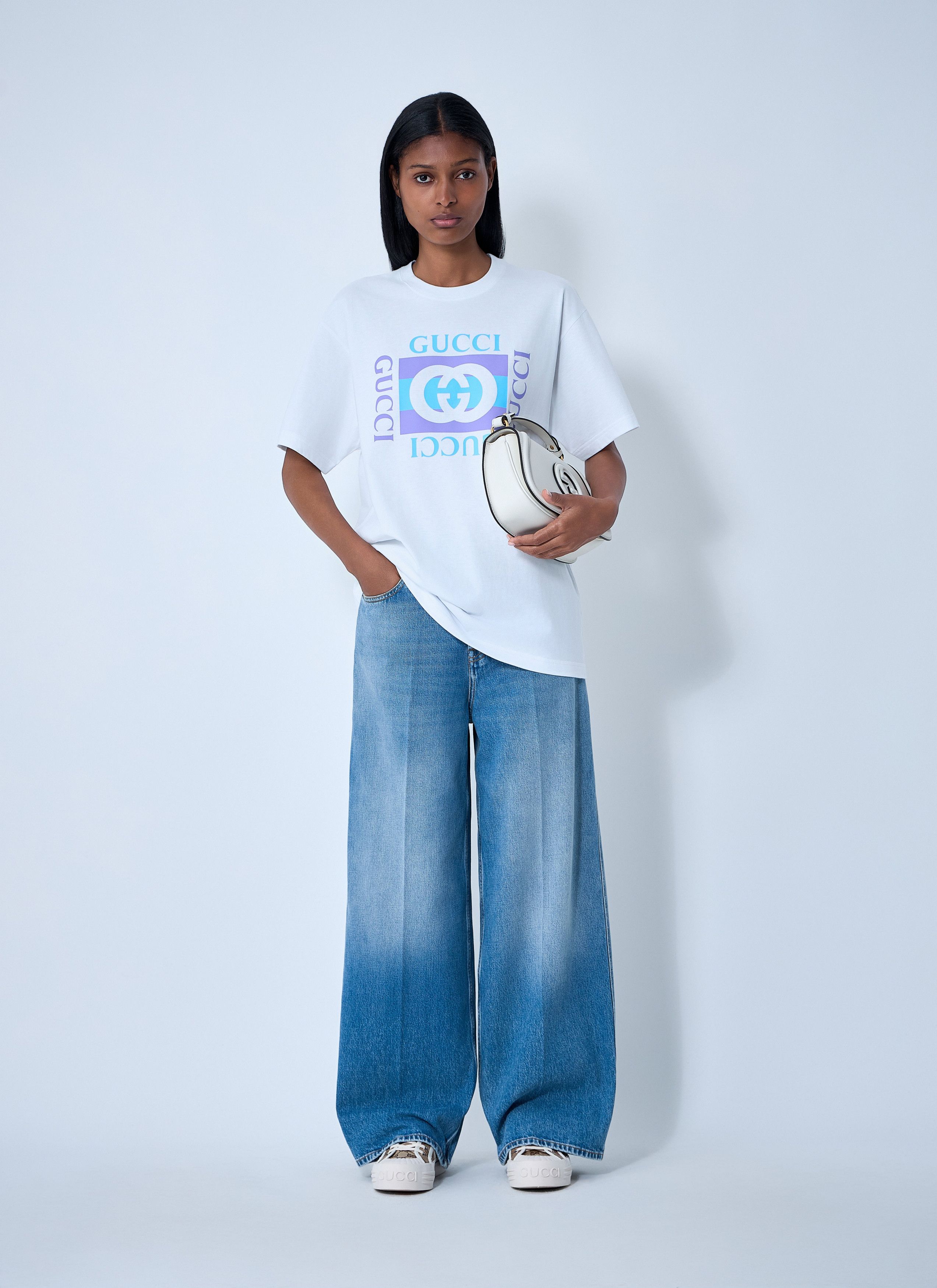 Gucci Wide-Leg Five-Pocket Jeans Size 27" / US 4 / IT 40 - 2 Thumbnail