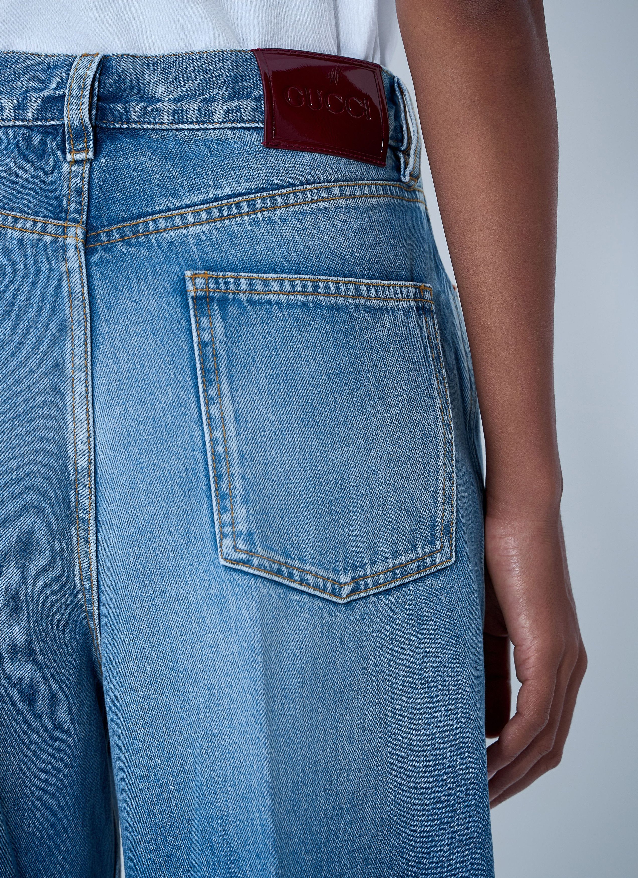 Gucci Wide-Leg Five-Pocket Jeans Size 27" / US 4 / IT 40 - 6 Thumbnail