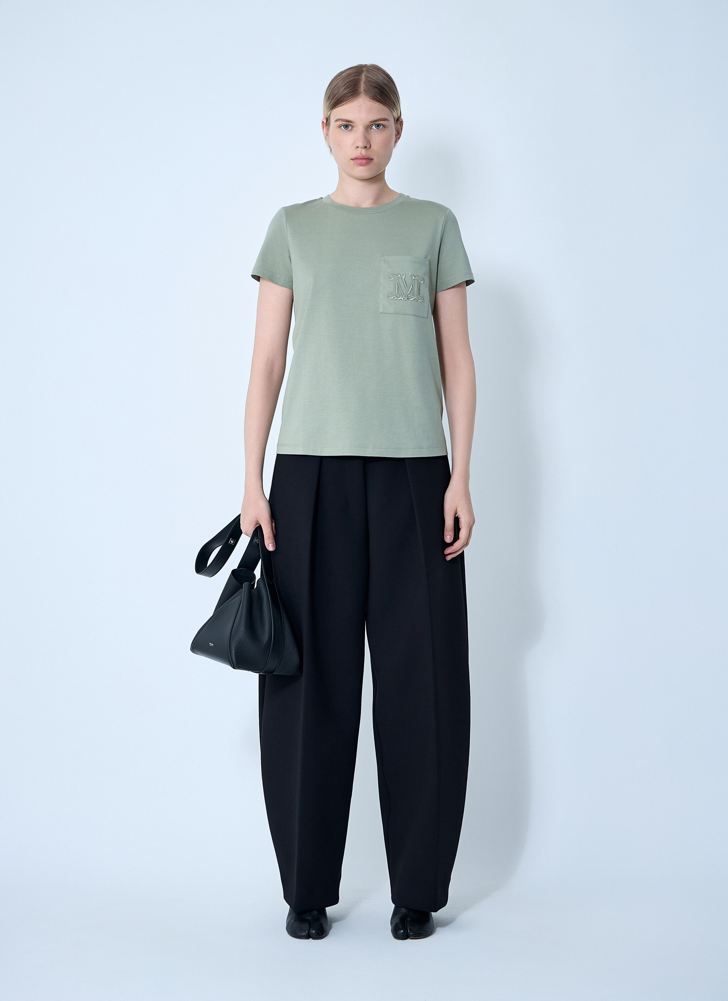 Max Mara Logo Motif T-Shirt Size S / US 4 / IT 40 - 2 Thumbnail