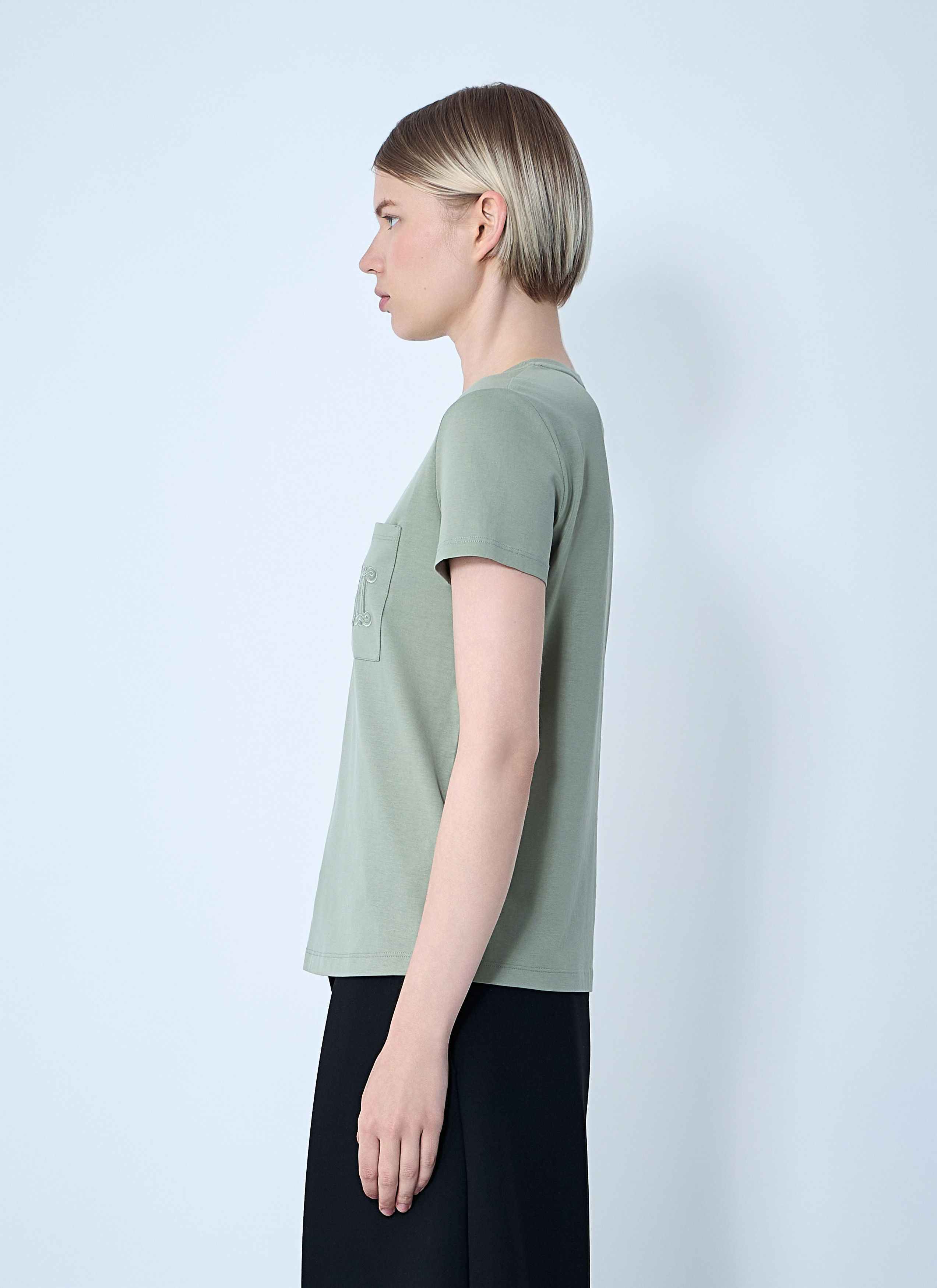 Max Mara Logo Motif T-Shirt Size XS / US 0-2 / IT 36-38 - 3 Thumbnail