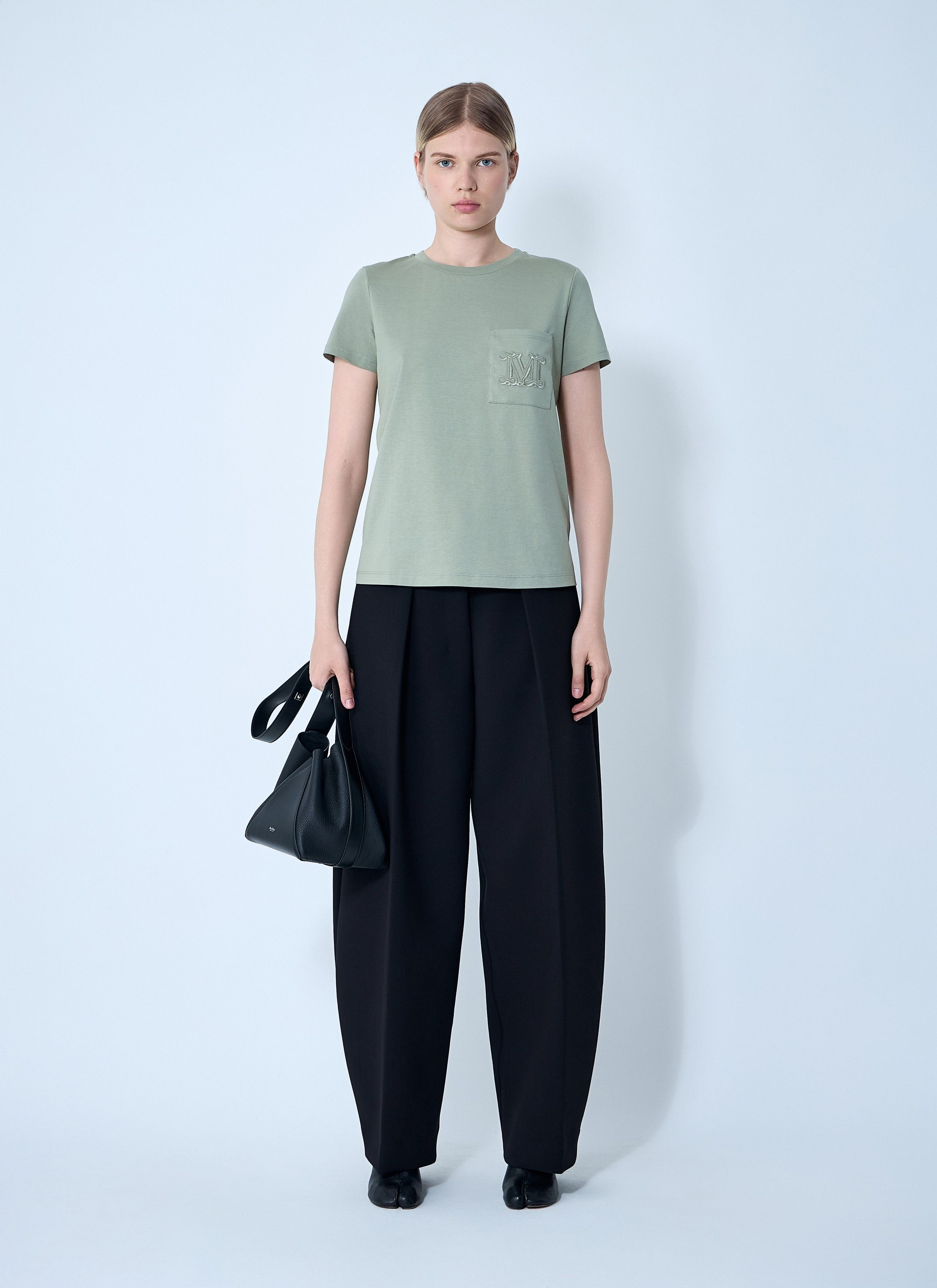 Max Mara Logo Motif T-Shirt Size XS / US 0-2 / IT 36-38 - 2 Thumbnail