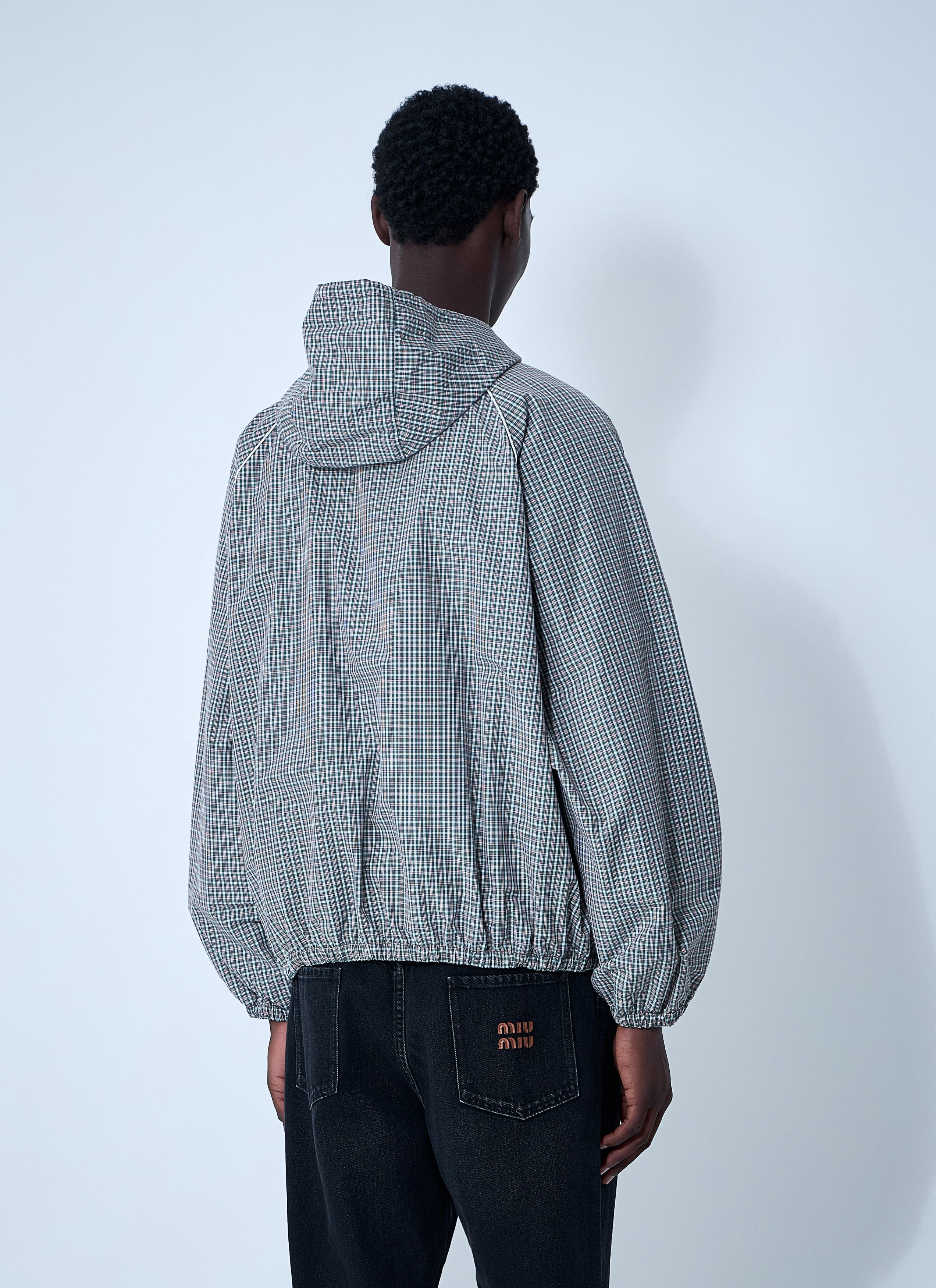 Miu Miu Check Hooded Jacket Size US XS / EU 42 / 0 - 4 Thumbnail