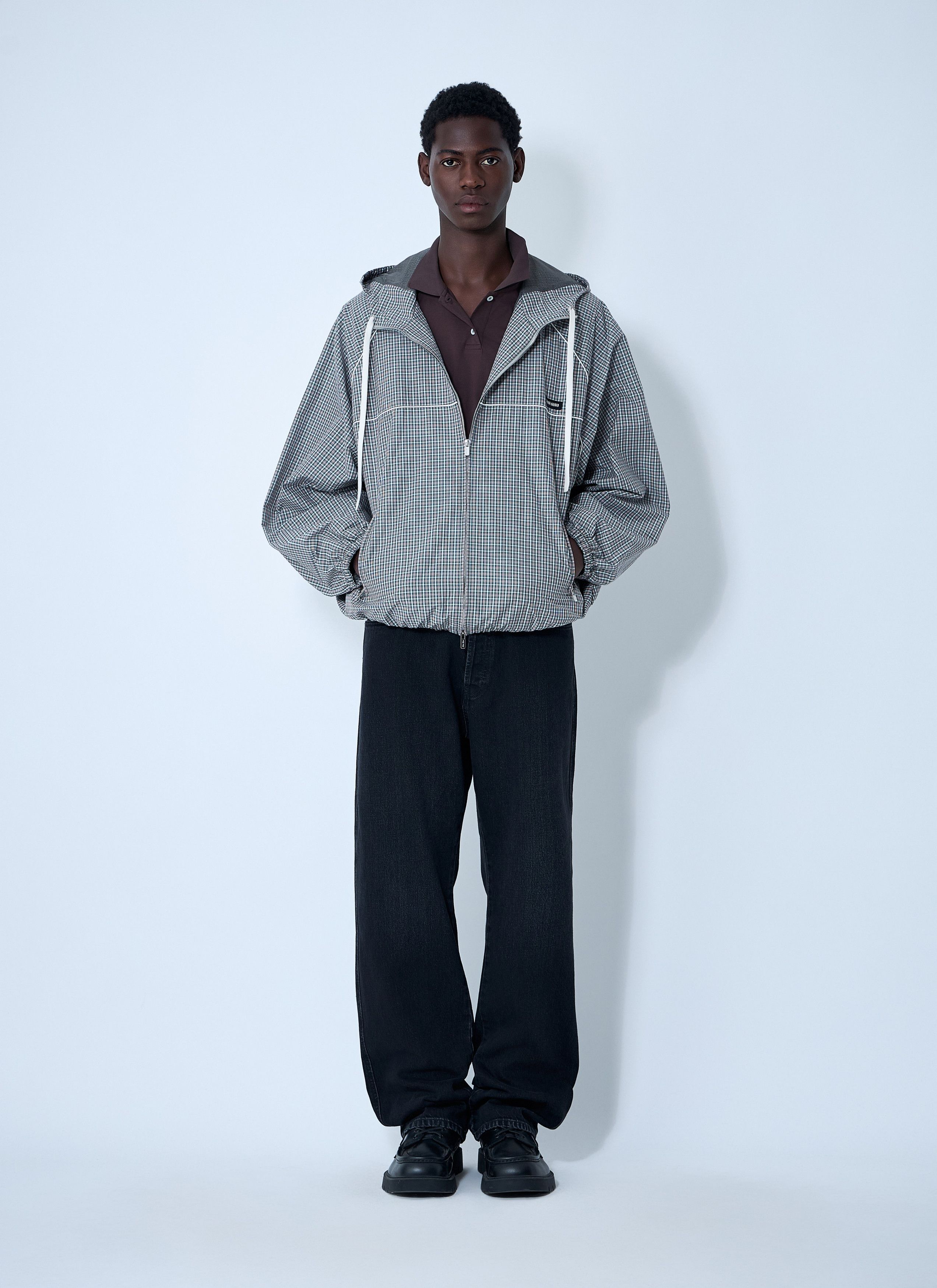 Miu Miu Check Hooded Jacket Size US XS / EU 42 / 0 - 2 Thumbnail