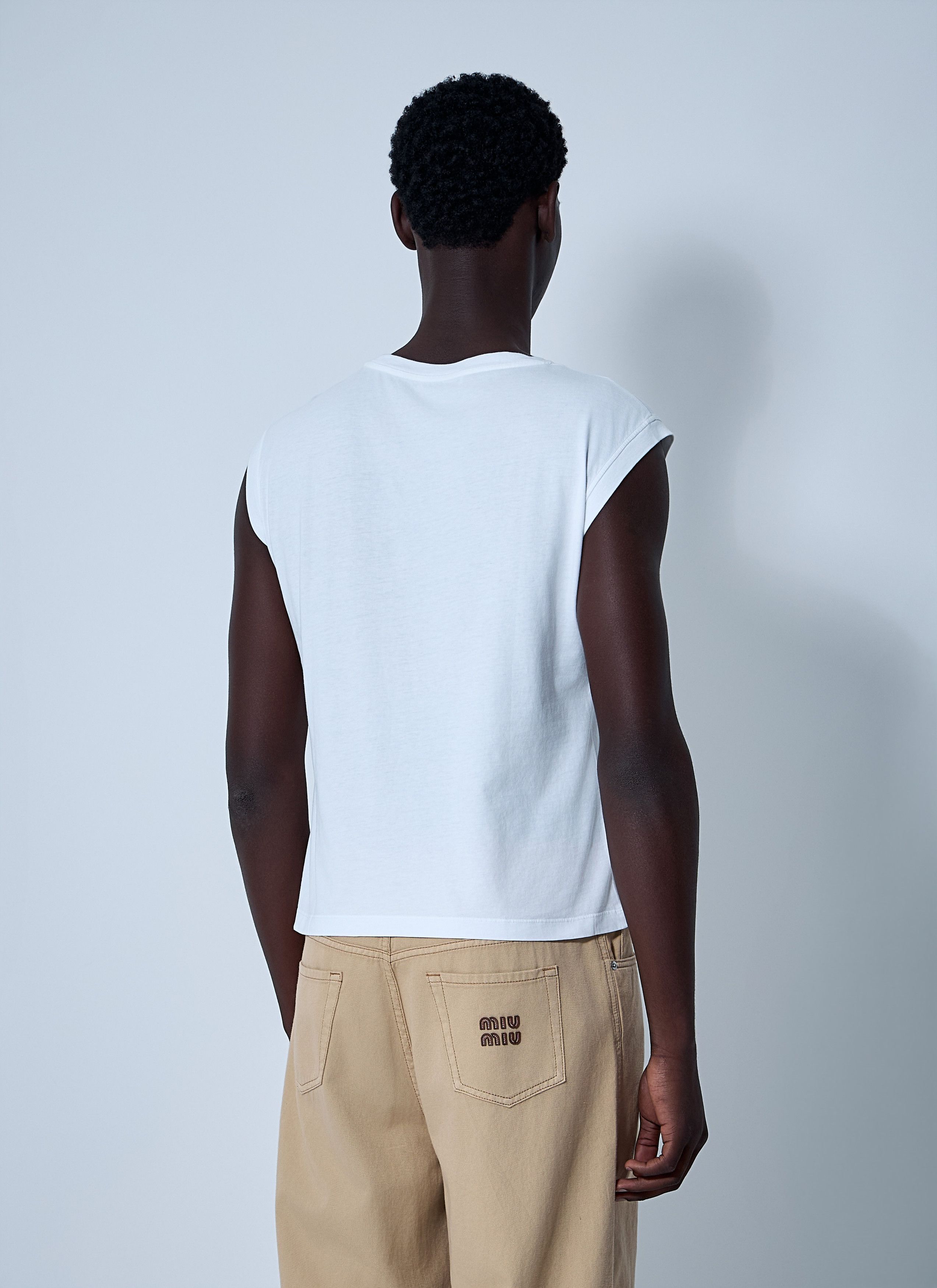 Miu Miu Set Of Three Logo Motif T-Shirts Size US S / EU 44-46 / 1 - 5 Thumbnail
