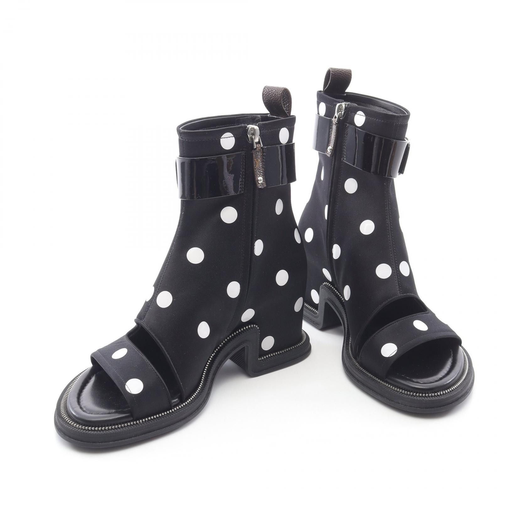 Louis Vuitton Louis Vuitton Louis Vuitton Moonlight Line Monogram Patent Leather Fabric Boots Canvas Shoes 1AA0KD Size ONE SIZE - 3 Thumbnail