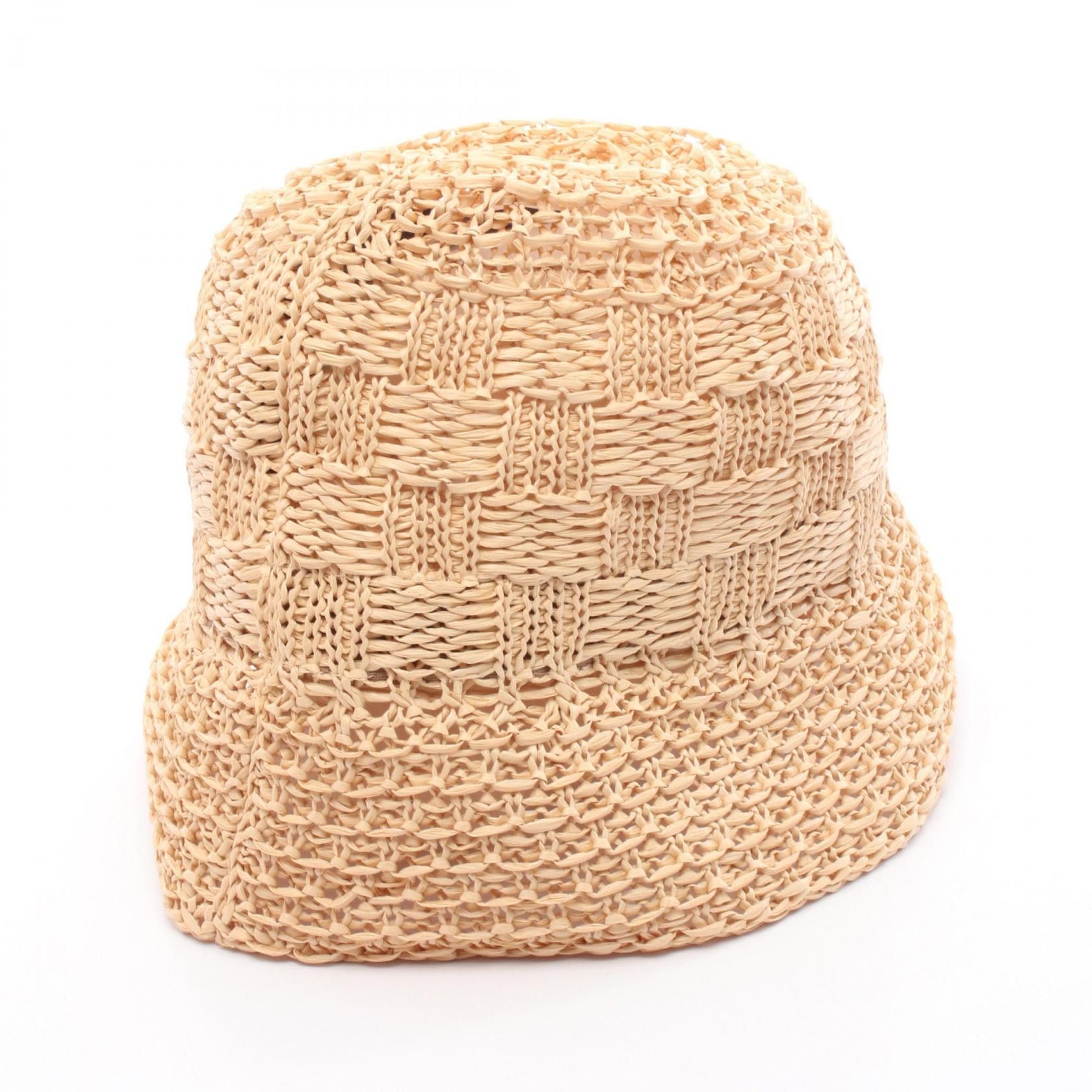 Louis Vuitton Louis Vuitton Louis Vuitton Damier Raffia Hat Canvas Hats M7570L Size ONE SIZE - 2 Thumbnail