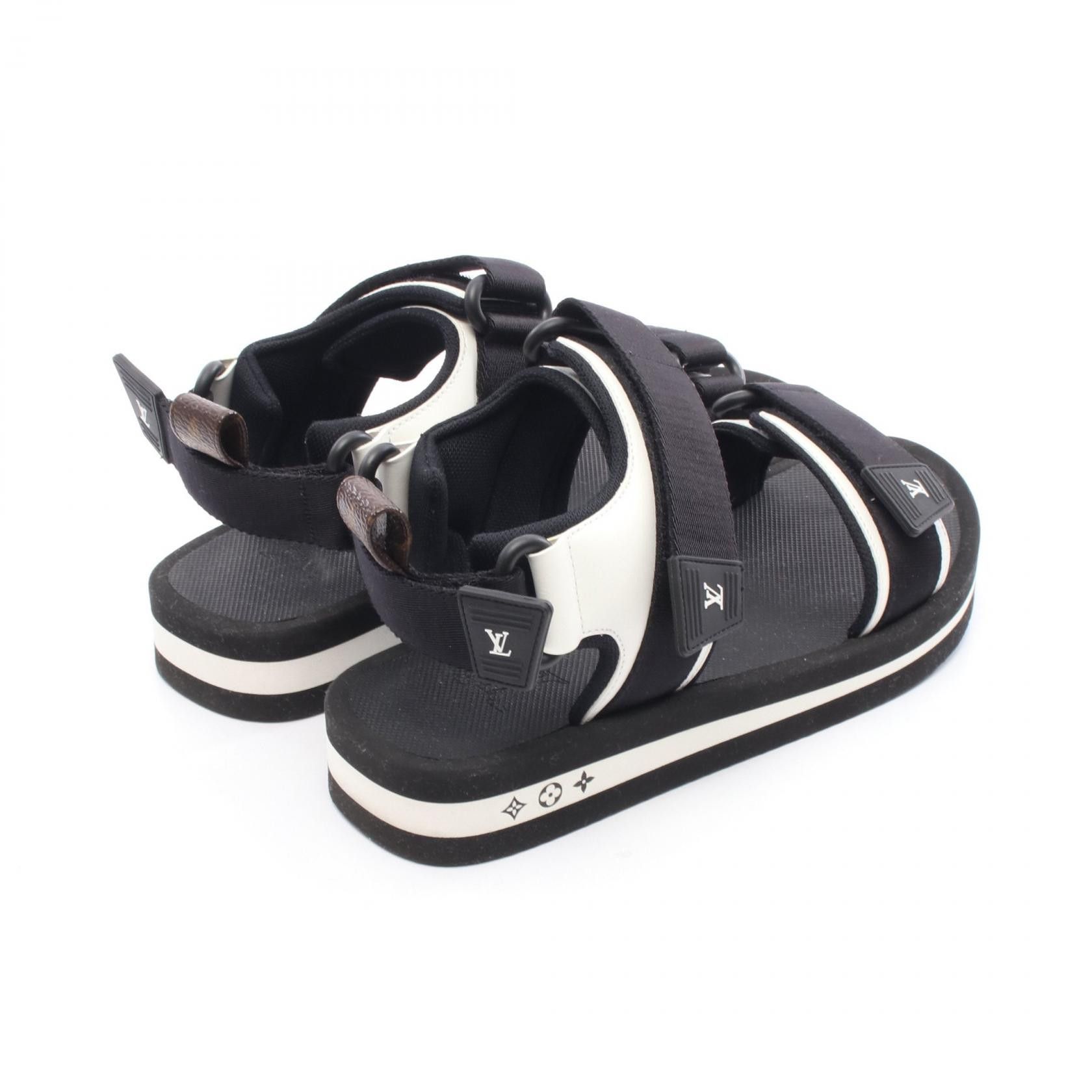 Louis Vuitton Louis Vuitton Louis Vuitton Arcade Line Monogram Nylon Leather Sandals Canvas Shoes Size ONE SIZE - 2 Thumbnail