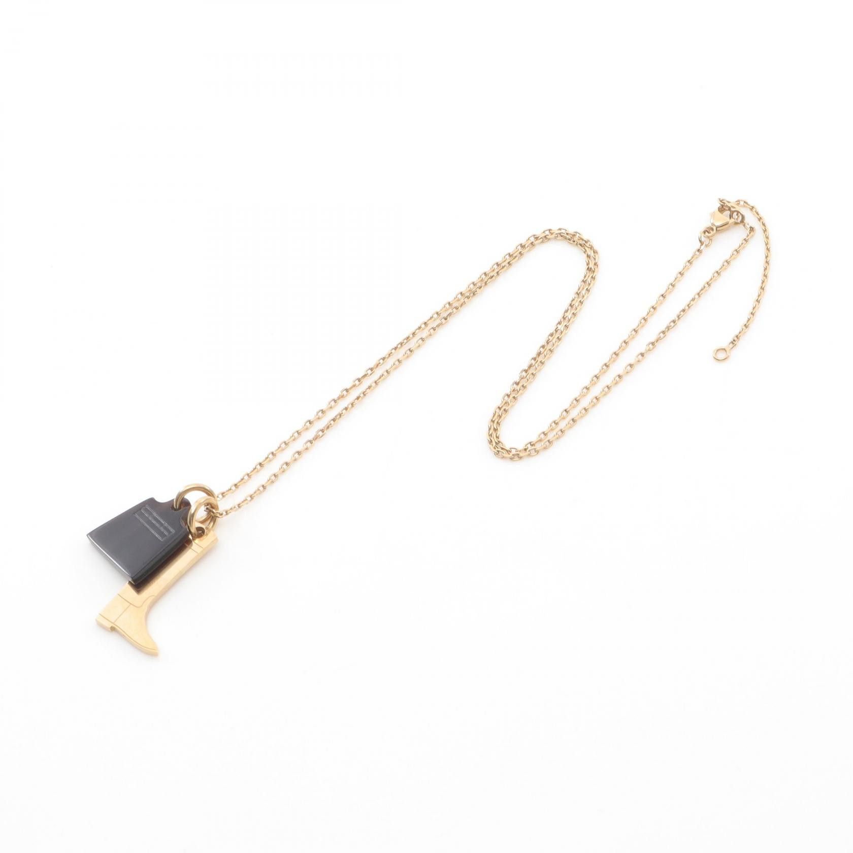 Hermes Hermes Hermes Amulette Maroquinerie PM Buffalo Horn Necklace Metal Necklace Size ONE SIZE - 3 Thumbnail