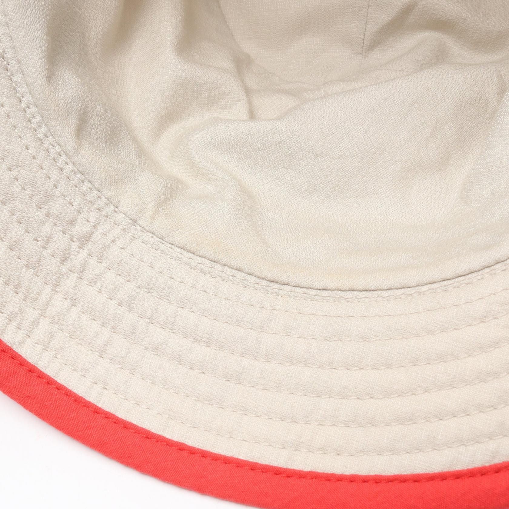 Hermes Hermes Hermes Hat Silk Leather Cotton Hat Leather Hats Size ONE SIZE - 6 Thumbnail