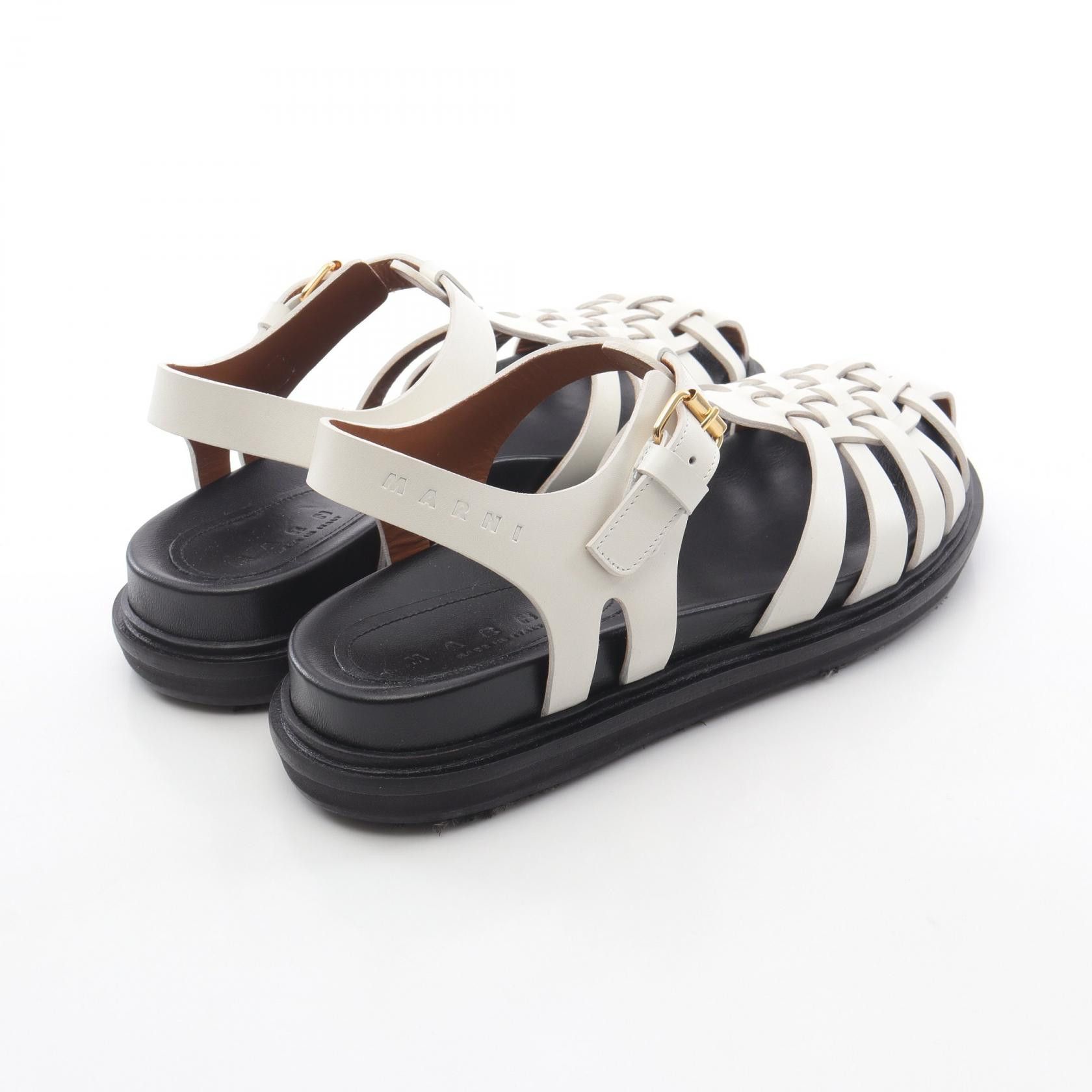 Marni Marni Marni Fisherman's Sandal Leather Sandal Leather Shoes SAMS016901 Size ONE SIZE - 2 Thumbnail