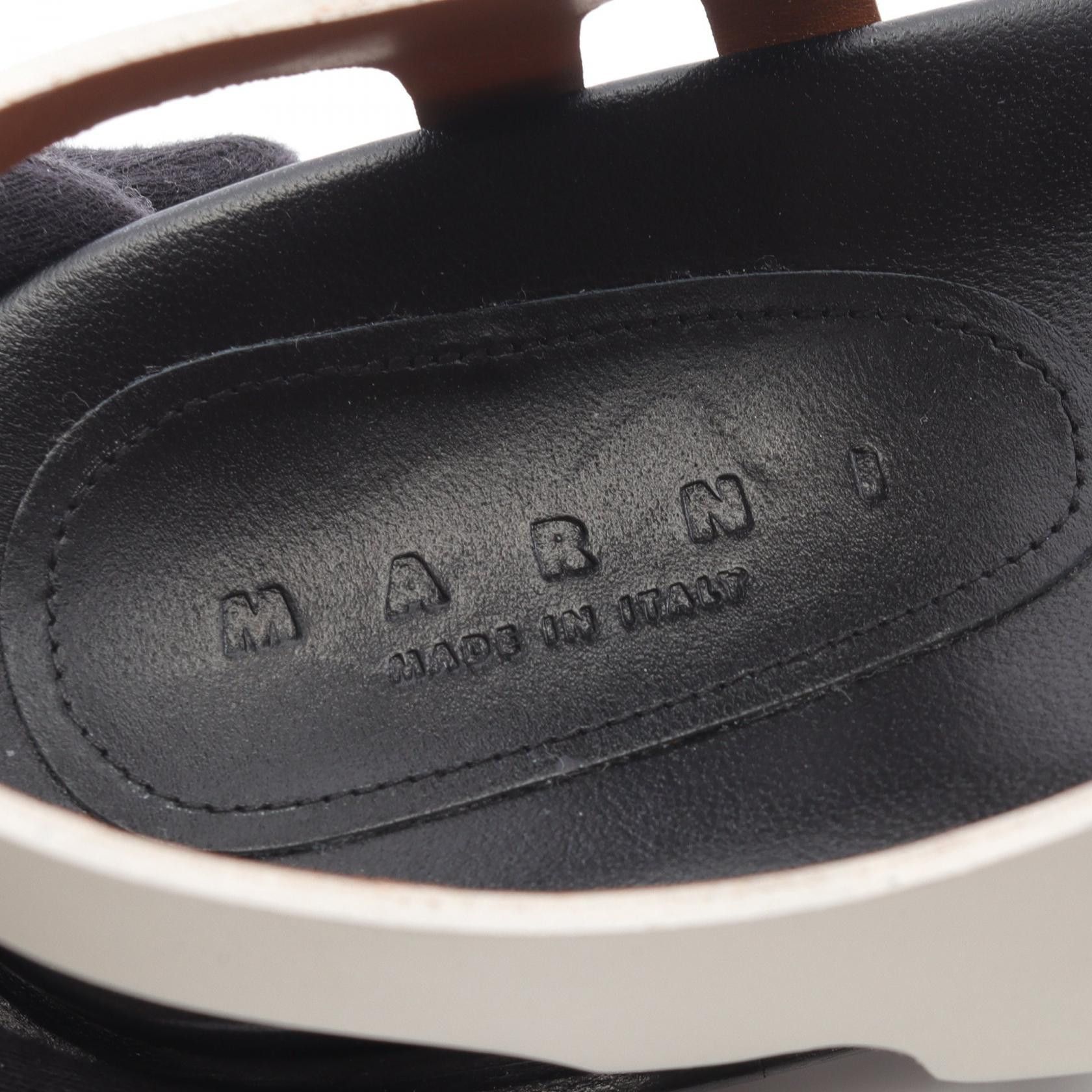 Marni Marni Marni Fisherman's Sandal Leather Sandal Leather Shoes SAMS016901 Size ONE SIZE - 5 Thumbnail
