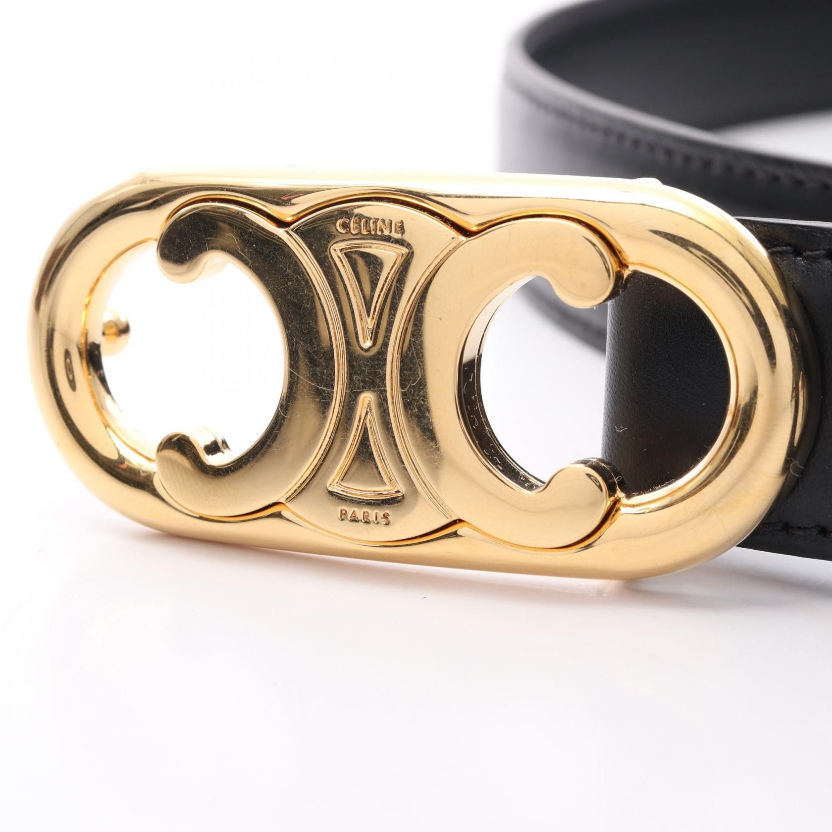 Celine Celine Celine Triomphe Leather Belt Leather Other Size ONE SIZE - 5 Thumbnail