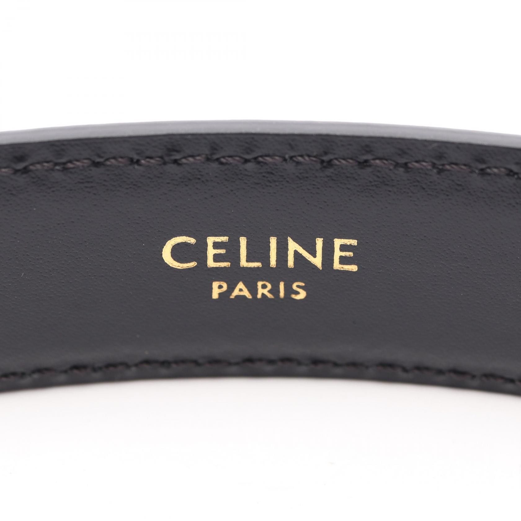 Celine Celine Celine Triomphe Leather Belt Leather Other Size ONE SIZE - 4 Thumbnail