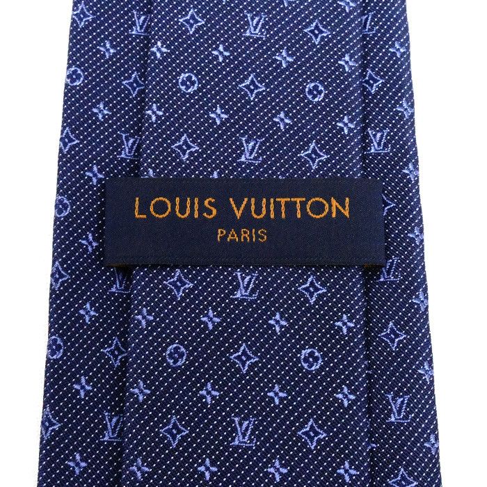 Louis Vuitton Louis Vuitton Louis Vuitton Monogram Silk Tie Cotton Necktie M70953 Size ONE SIZE - 4 Thumbnail