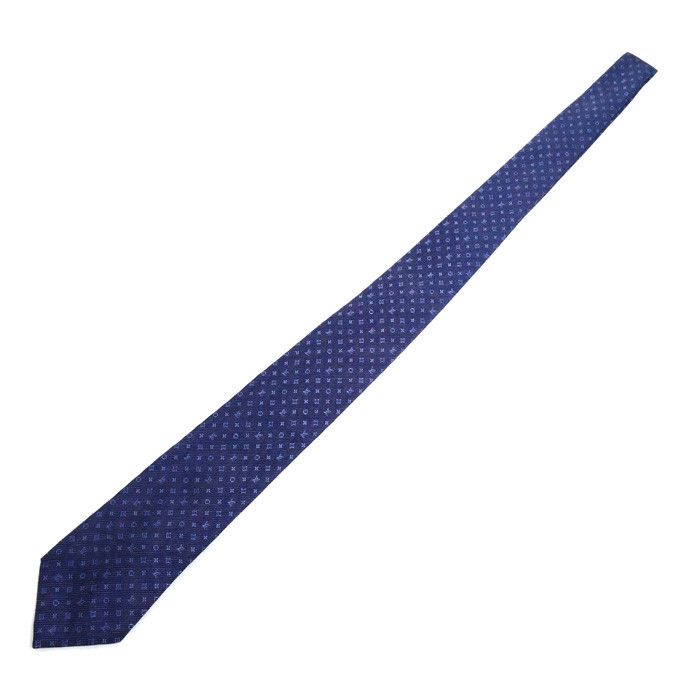 Louis Vuitton Louis Vuitton Louis Vuitton Monogram Silk Tie Cotton Necktie M70953 Size ONE SIZE - 2 Thumbnail