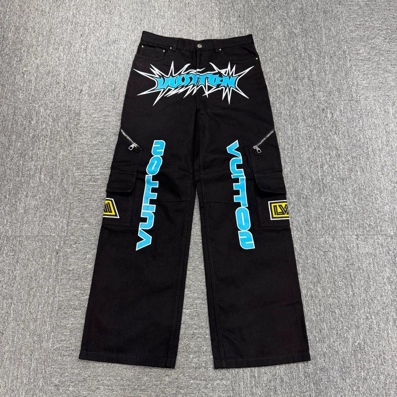 Louis Vuitton louis vuitton graffiti print cargo jeans Size US 31 - 2 Thumbnail