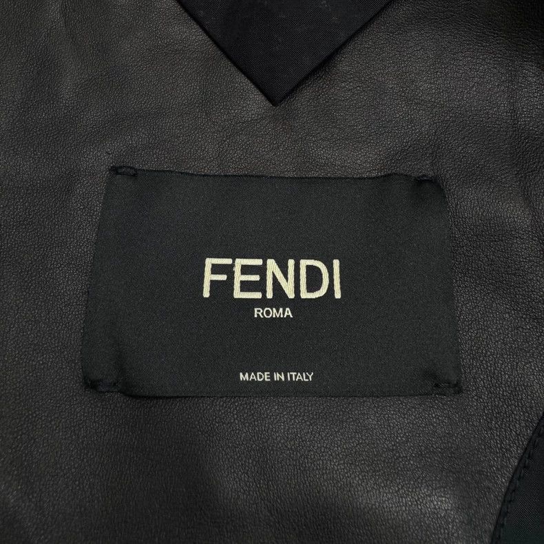 Fendi Fendi wave stripe leather jacket Size US L / EU 52-54 / 3 - 4 Thumbnail