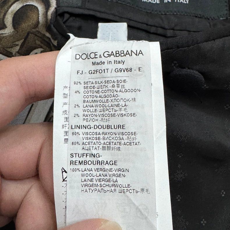 Dolce & Gabbana DG show silk suit coat Size US L / EU 52-54 / 3 - 4 Thumbnail