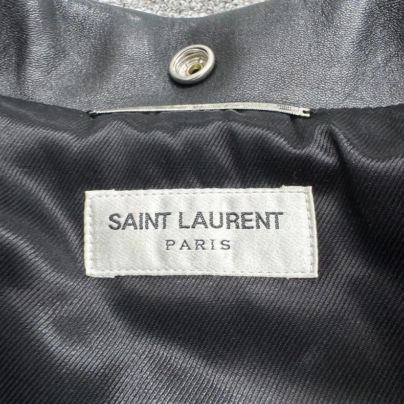 Saint Laurent Paris SLP leather biker jacket Size US L / EU 52-54 / 3 - 3 Thumbnail