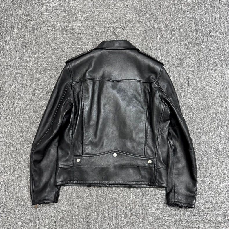 Saint Laurent Paris SLP leather biker jacket Size US L / EU 52-54 / 3 - 2 Thumbnail