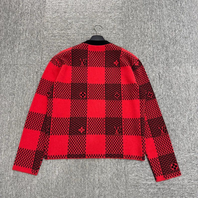 Louis Vuitton louis vuitton red black checkered sweater Size US L / EU 52-54 / 3 - 2 Thumbnail