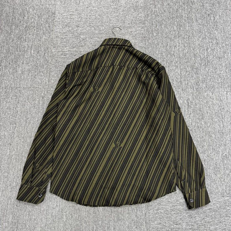 Louis Vuitton louis vuitton black green striped shirt Size US L / EU 52-54 / 3 - 2 Thumbnail