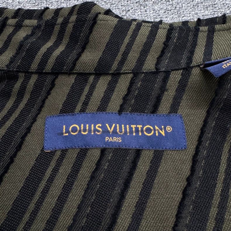 Louis Vuitton louis vuitton black green striped shirt Size US L / EU 52-54 / 3 - 3 Thumbnail
