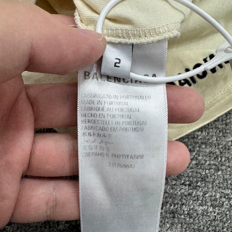 Balenciaga balenciaga embroidered short sleeve tee Size US S / EU 44-46 / 1 - 6 Thumbnail