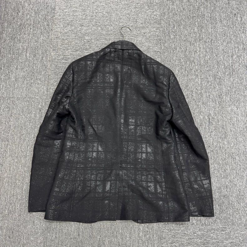 Hermes Hermes flocked check suit jacket Size US L / EU 52-54 / 3 - 2 Thumbnail