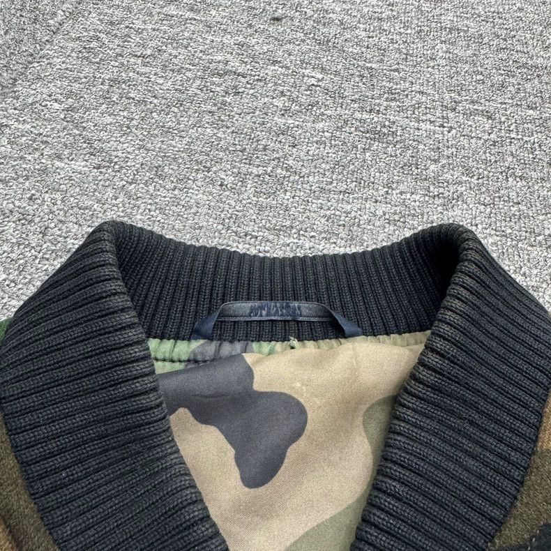 Valentino Valentino camouflage leather sleeve jacket Size US L / EU 52-54 / 3 - 3 Thumbnail