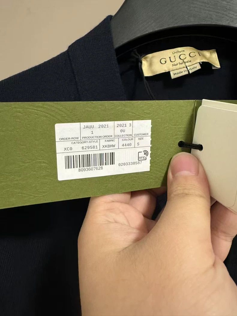 Gucci gucci navy blue wool cardigan Size US S / EU 44-46 / 1 - 5 Thumbnail