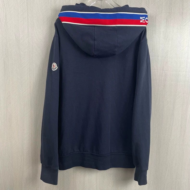 Moncler Moncler navy zip hoodie Size US M / EU 48-50 / 2 - 2 Thumbnail