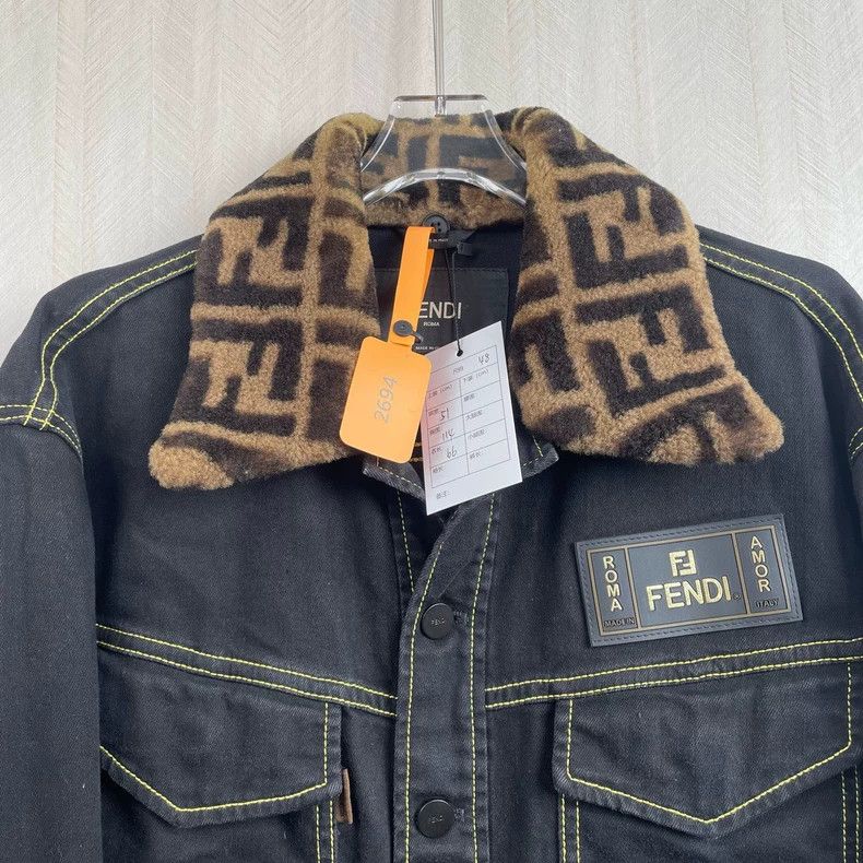 Fendi fendi denim jacket 48 size Size US L / EU 52-54 / 3 - 2 Thumbnail