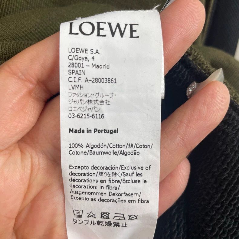 Loewe loewe asymmetric logo hoodie Size US XS / EU 42 / 0 - 3 Thumbnail