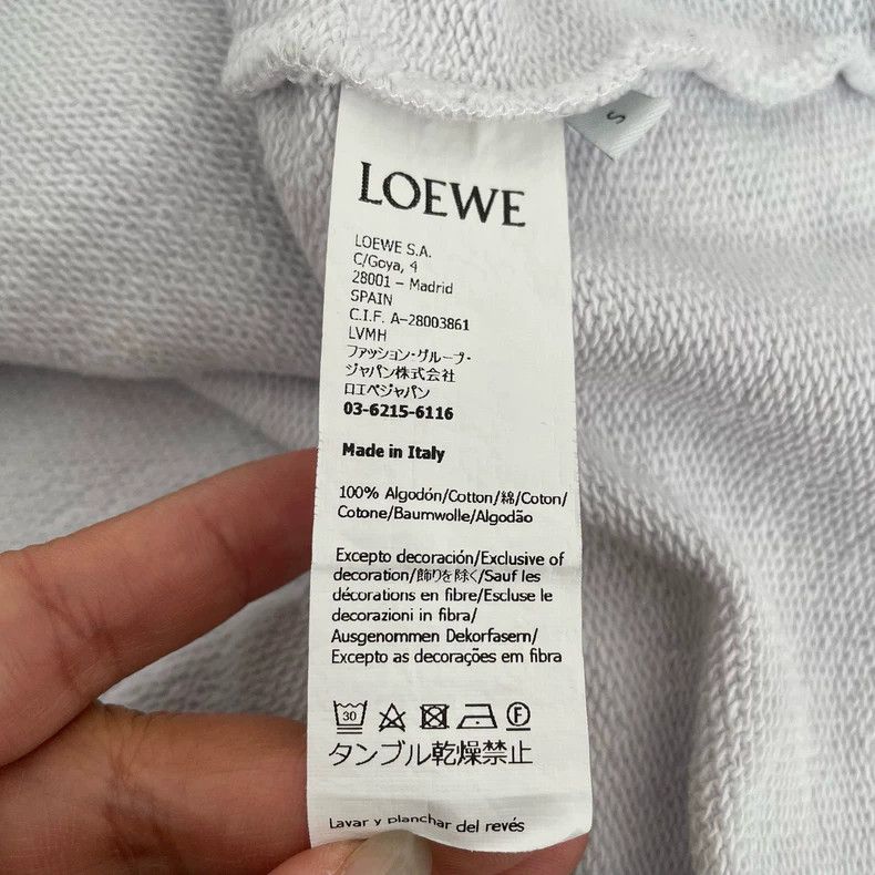 Loewe Loewe Color - Blocked Hooded Drawstring Long - Sleeve Sweatshirt Size US S / EU 44-46 / 1 - 3 Thumbnail