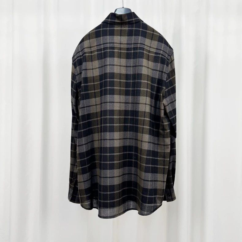 Burberry Burberry Wool Embroidered Plaid Shirt Size US M / EU 48-50 / 2 - 2 Thumbnail