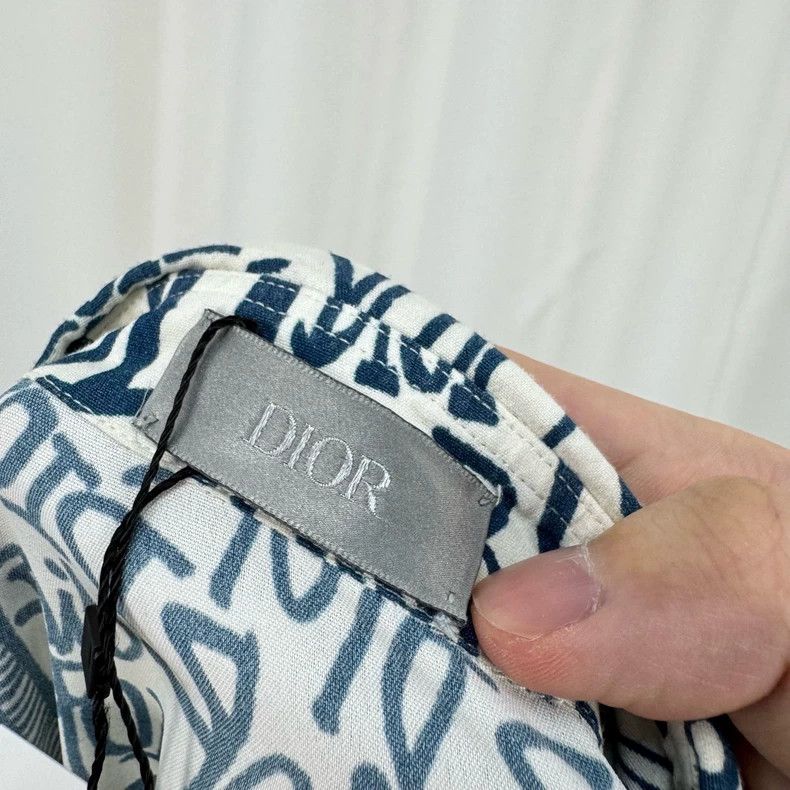 Dior Dior Stussy Collaboration All-Over Print Silk Shirt Size US XL / EU 56 / 4 - 6 Thumbnail