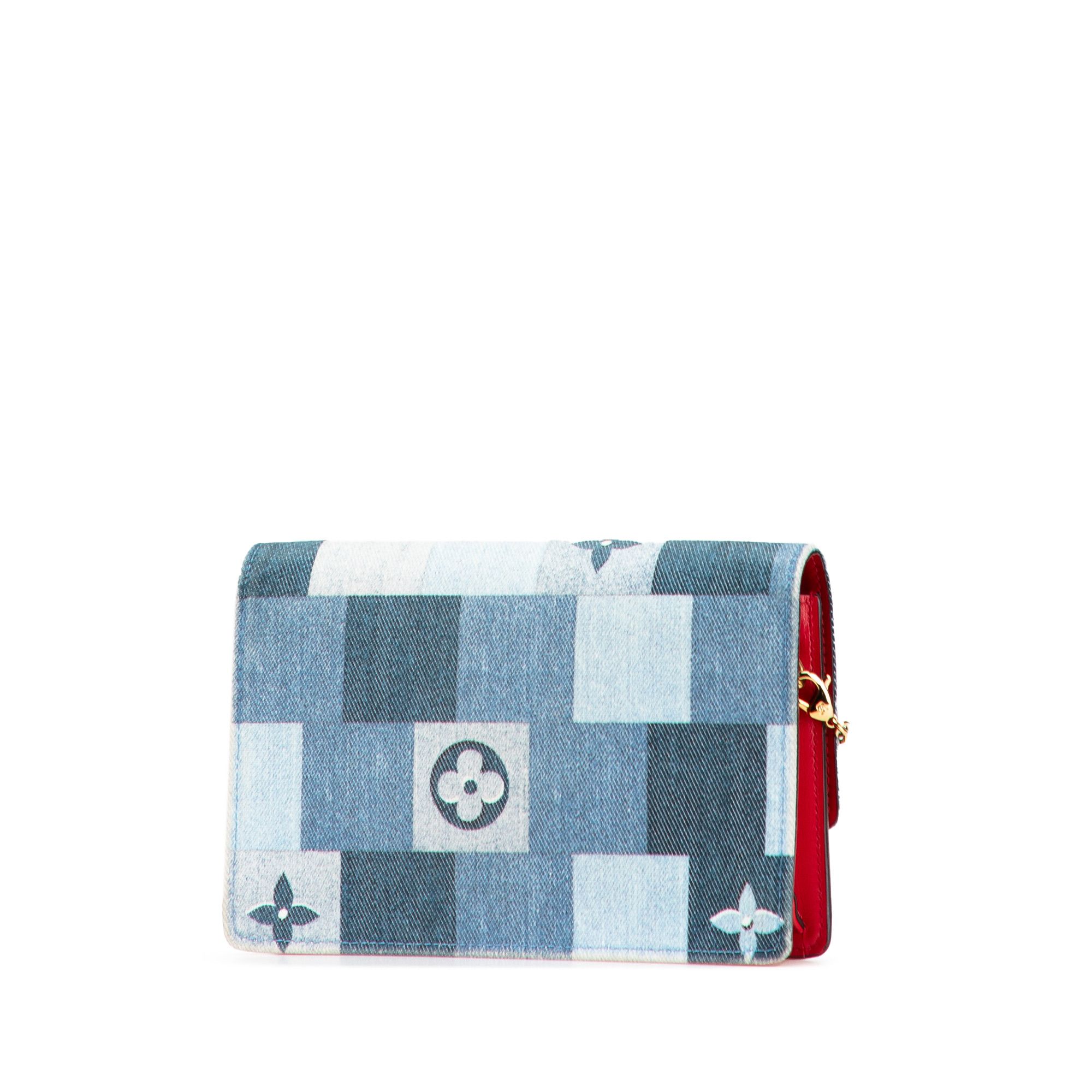 Louis Vuitton Louis Vuitton Monogram Denim Patchwork Fiore Chain Wallet Size ONE SIZE - 2 Thumbnail