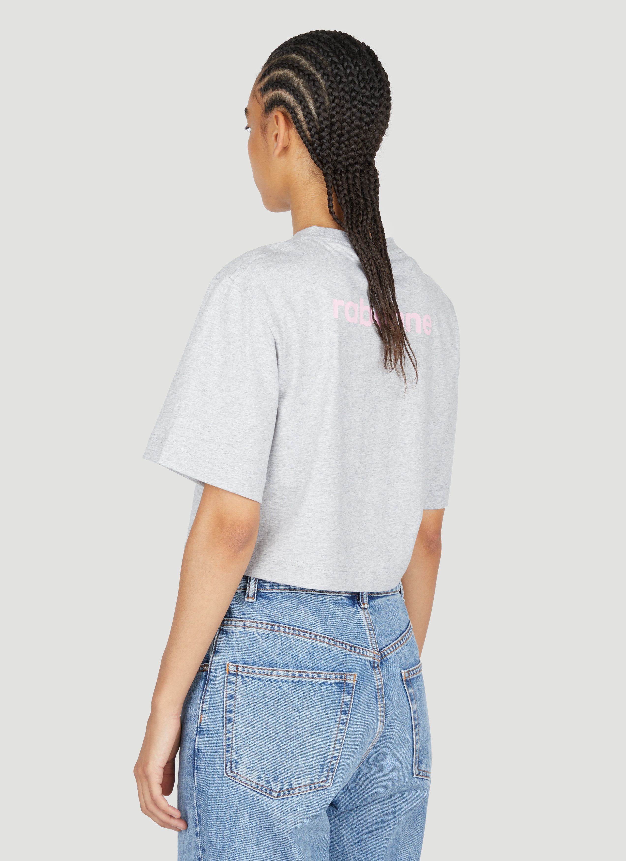 Paco Rabanne Logo Print Cropped T-Shirt Size S / US 4 / IT 40 - 4 Thumbnail