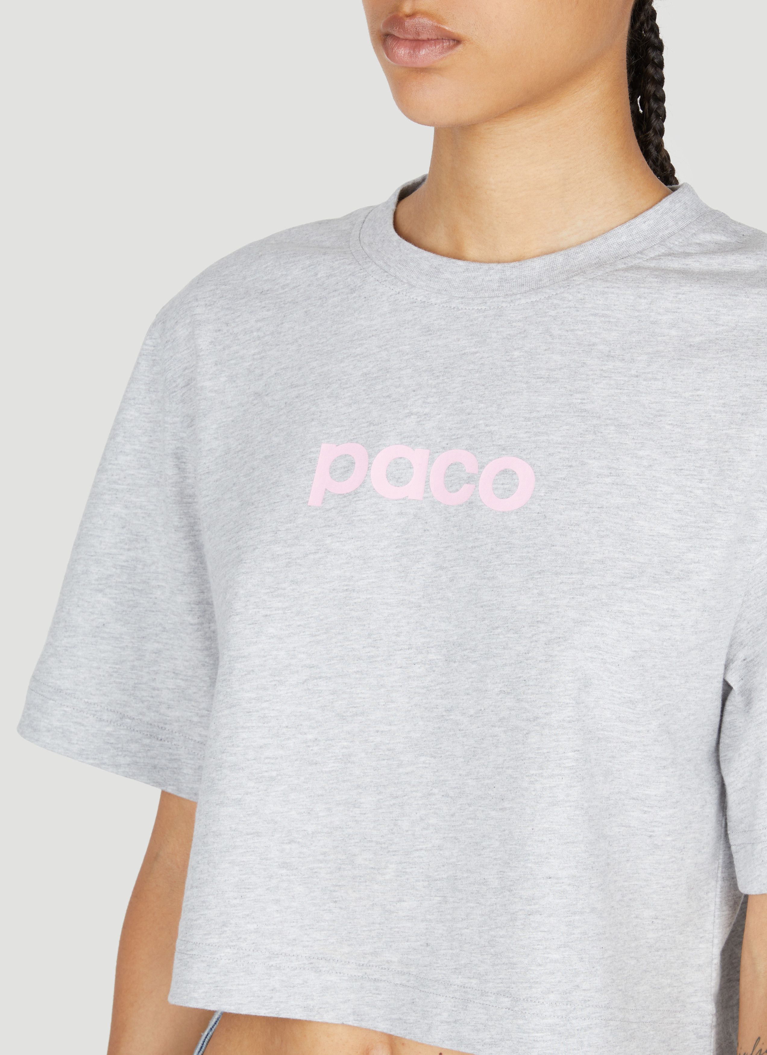 Paco Rabanne Logo Print Cropped T-Shirt Size S / US 4 / IT 40 - 5 Thumbnail