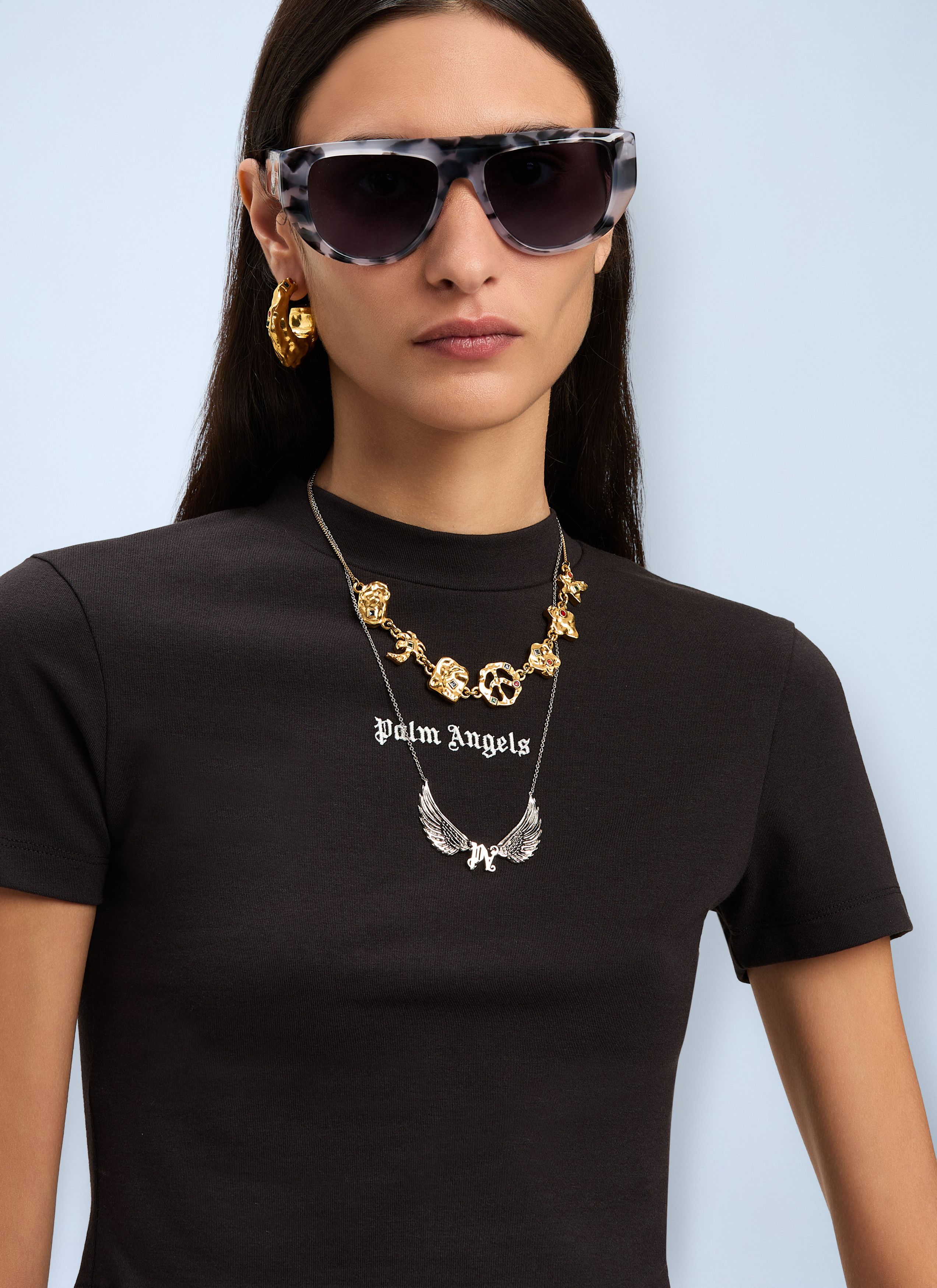 Palm Angels Logo Motif T-Shirt Size S / US 4 / IT 40 - 5 Thumbnail