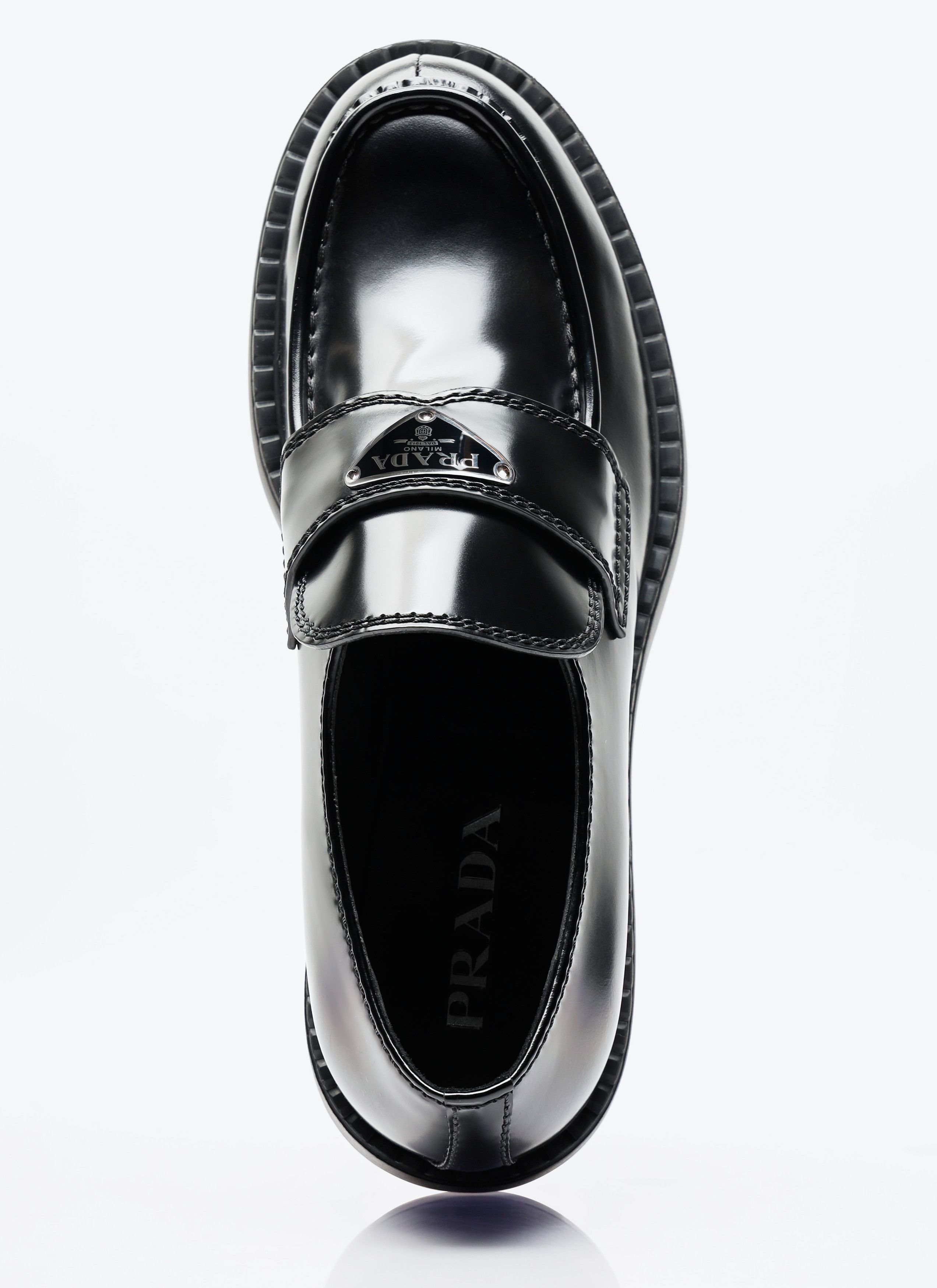 Prada Chocolate Loafers Size US 12 / EU 45 - 7 Thumbnail