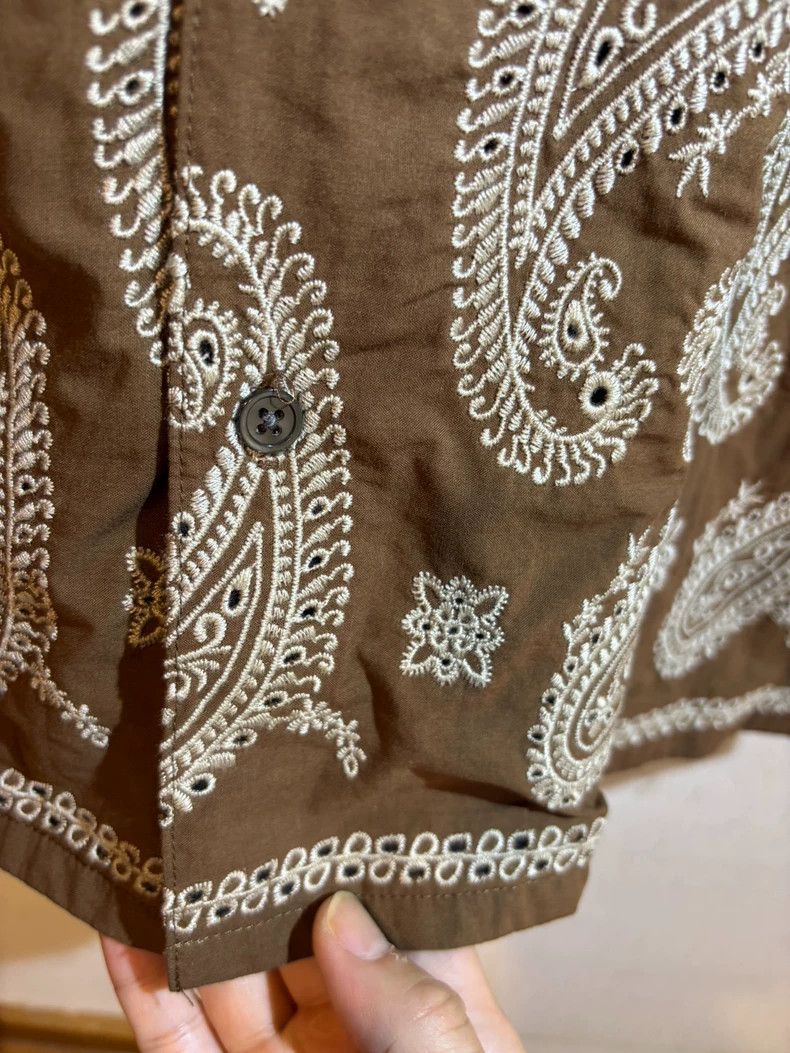 Bode edifice brown short sleeve shirt Size US L / EU 52-54 / 3 - 6 Thumbnail