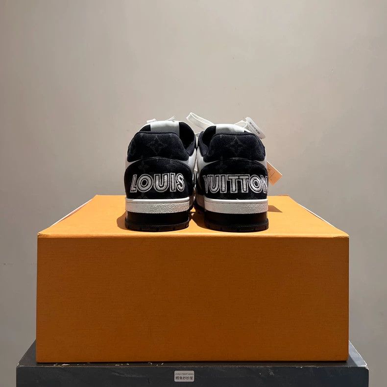 Louis Vuitton LV Trainer Black White Sneakers Size US 7.5 / EU 40-41 - 6 Thumbnail